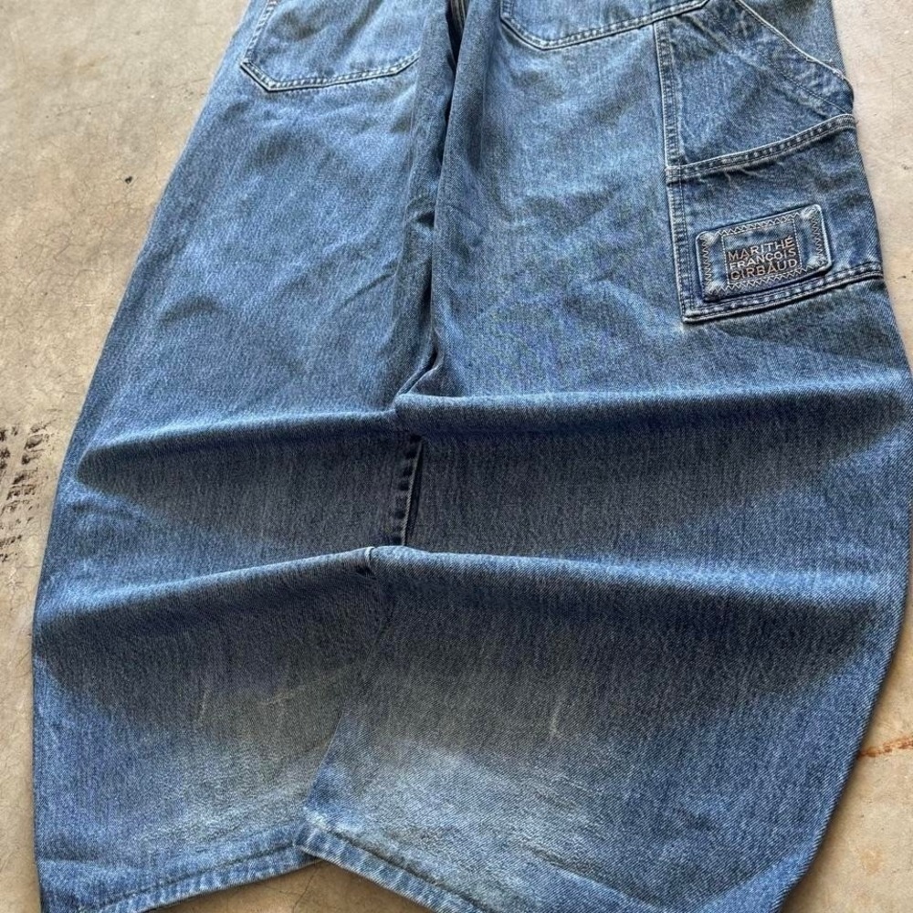 Baggy Carpenter Girbaud Wide Leg Denim Jeans Surf Summer Vintage Y2K 40x32 - Picture 4 of 8